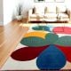 Handcrafted Floral Abstract Multicolor Living Room Rug
